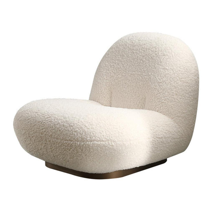 Mini Sofa Chair Solid Wood Soft Plush Armchair with Stainless Steel Frame for Living Room Balcony Bedroom